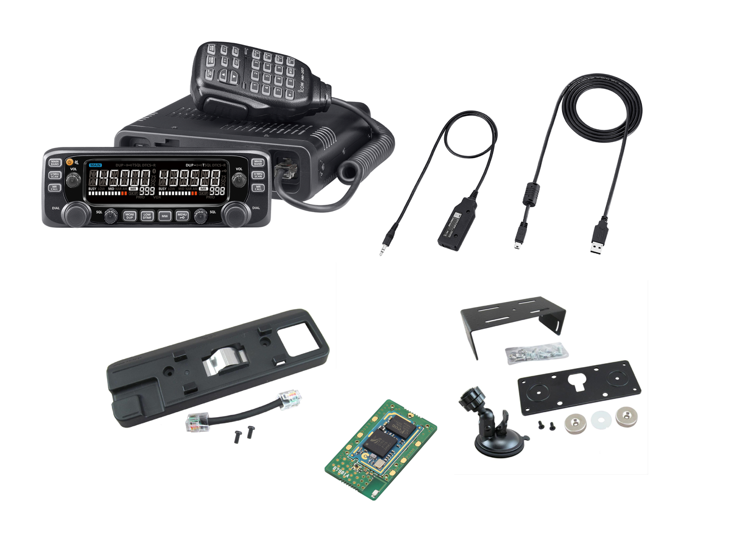 NEW BLACK ICOM 2730A_BLK Kit