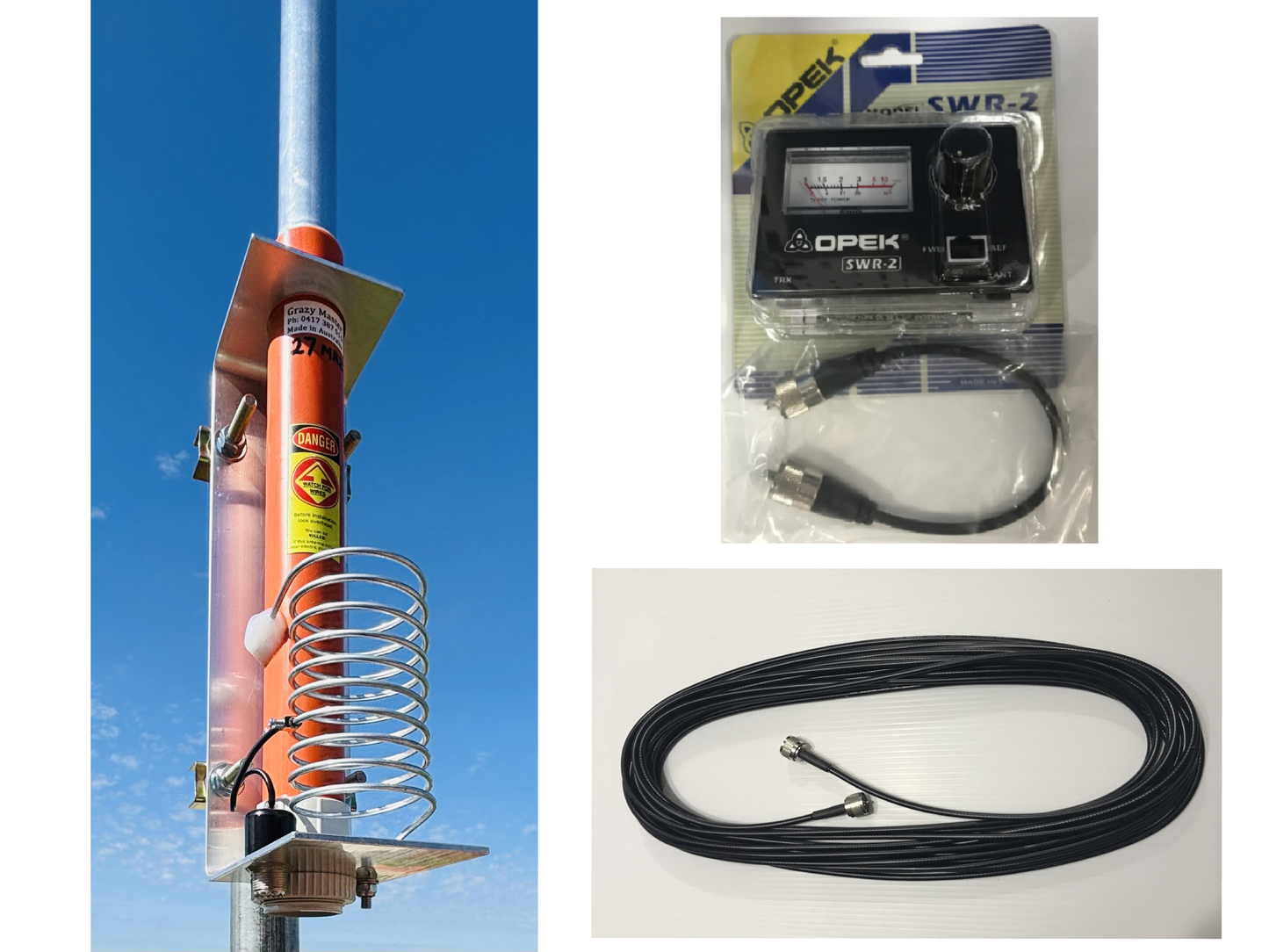 Grazy Master "Heavy Duty" 27mhz 1/2 wave FULL KIT