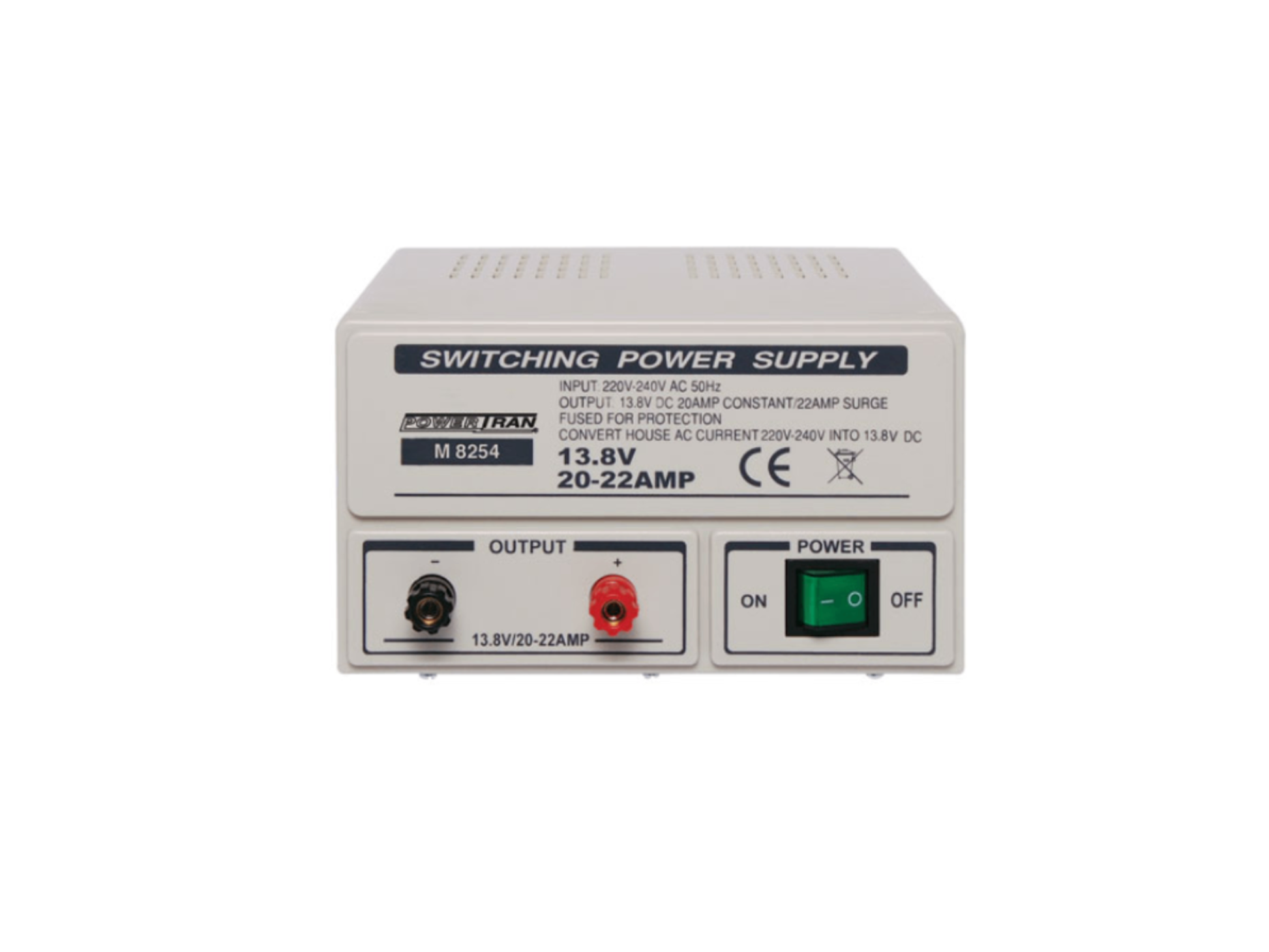 M8254 Power Supply 13.8V 20A - G&C Communications