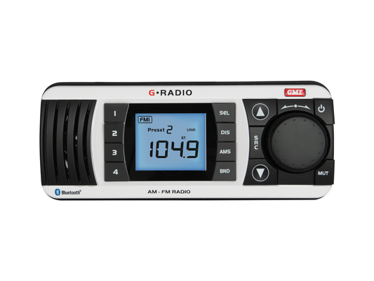 GME GR300BT AM/FM Marine Radio with Bluetooth - G&C Communications