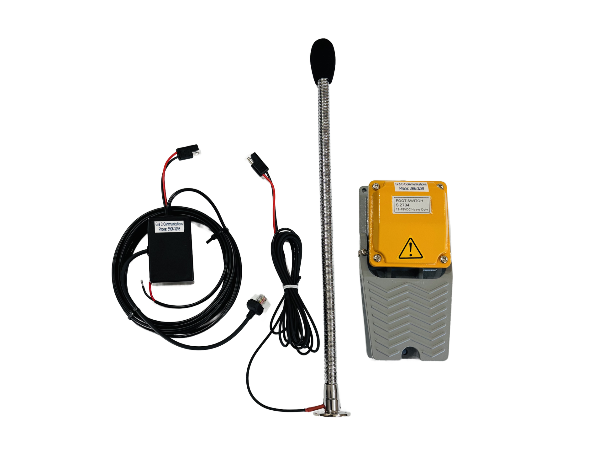 Gooseneck Mic 450MM to suit ICOM IC-410pro - G&C Communications