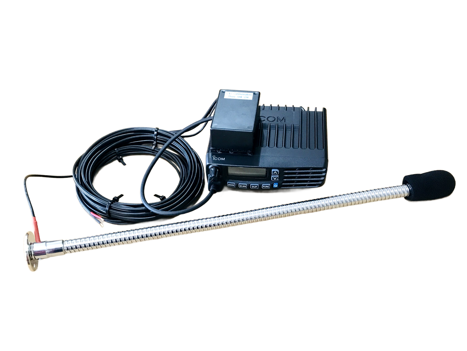 Gooseneck Mic 450MM to suit ICOM IC-410pro - G&C Communications