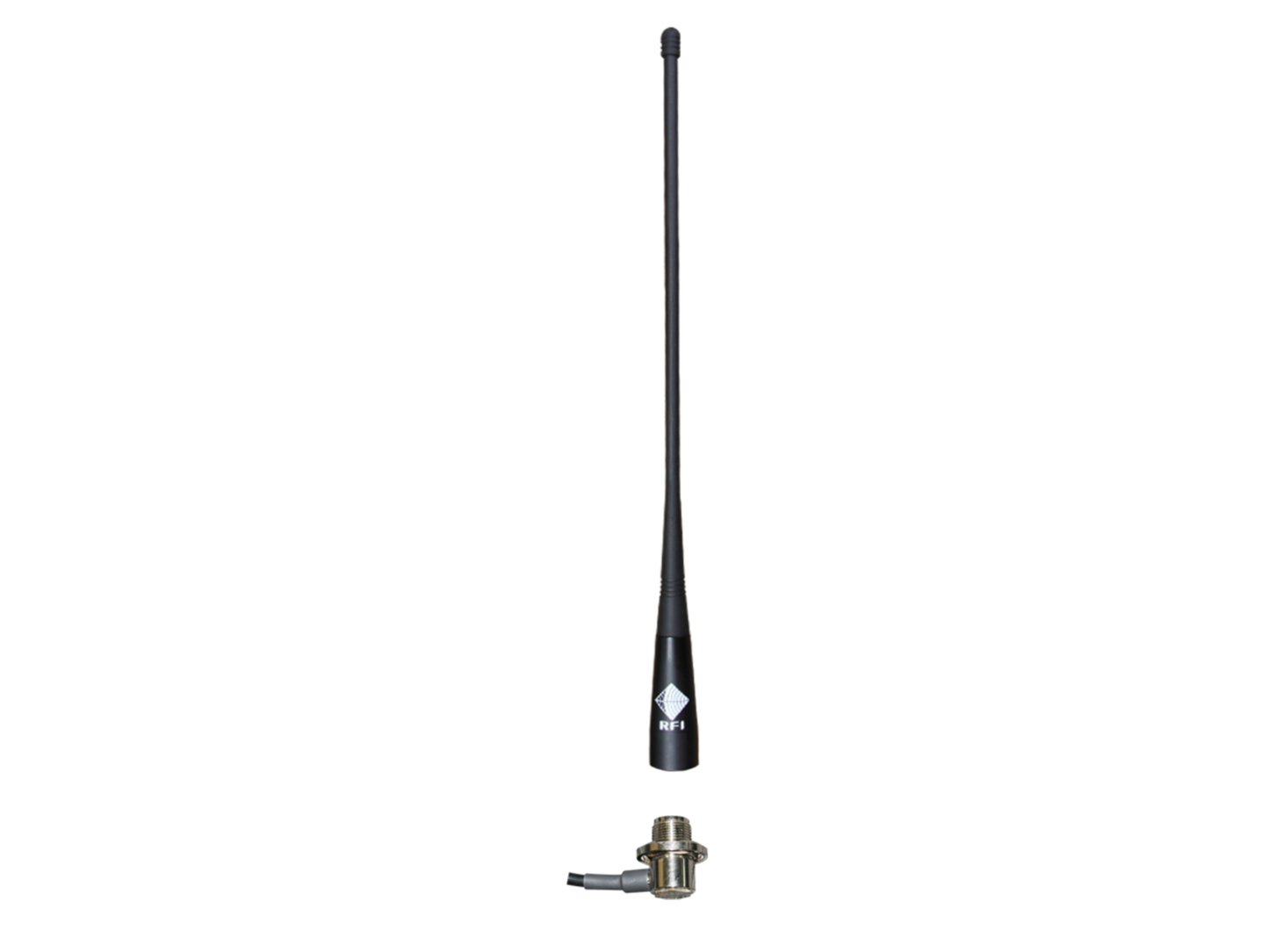 RFI CD34-71-53 UHF CB (477 MHz) Mopole™ Antenna - MBC Mount (4 dBi)