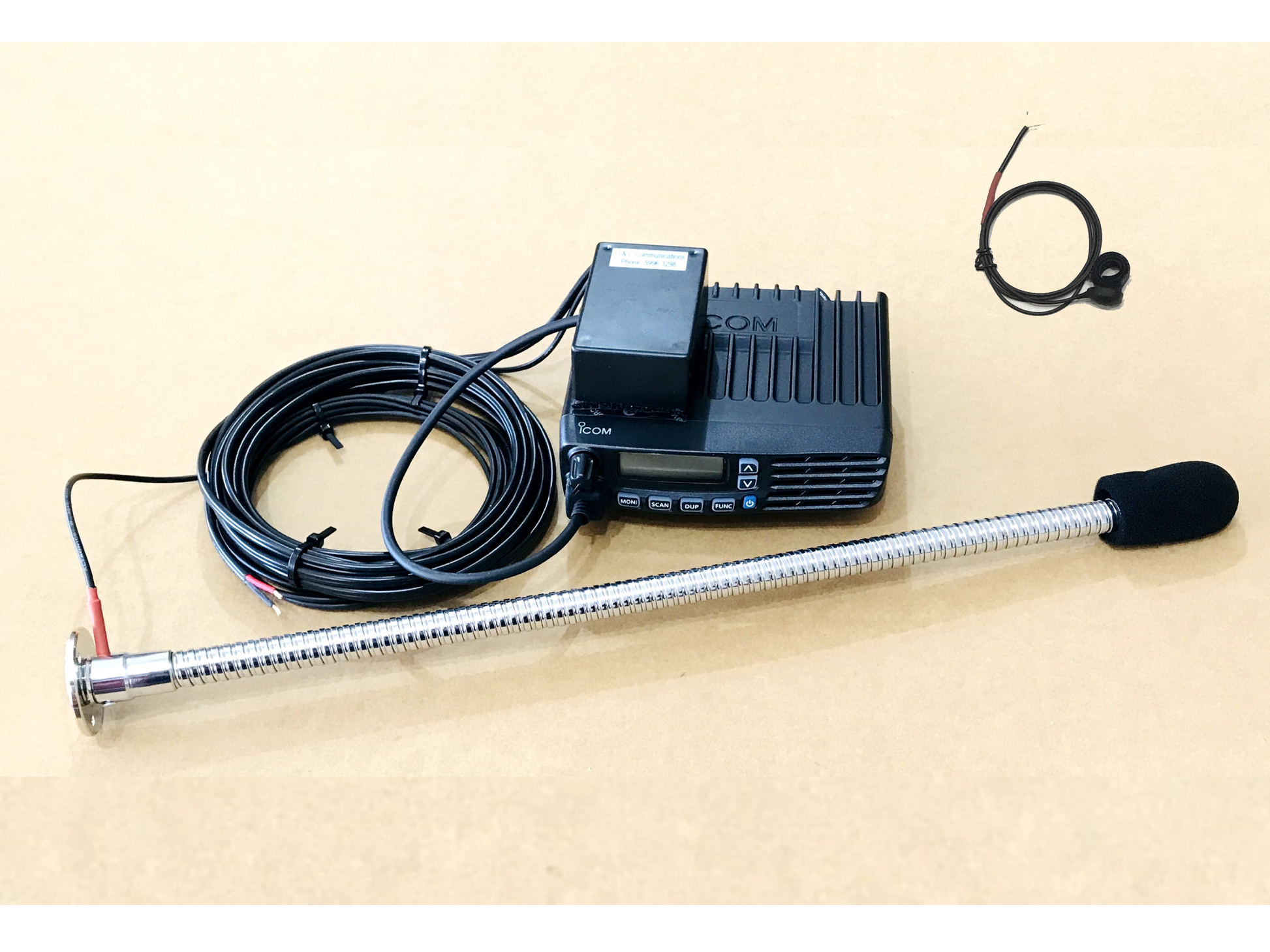 Gooseneck Mic 450MM to suit ICOM IC-410pro - G&C Communications