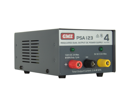 GME PSA123 4 Amp, Regulated DC Power Supply - G&C Communications