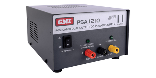GME PSA1210 11 Amp, Regulated DC Power Supply - G&C Communications